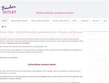 Tablet Screenshot of buecher-outlet-muenster.de
